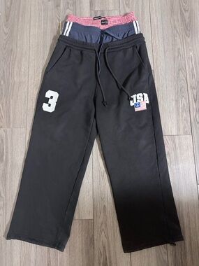 PROJECT G/R triple sweat pants black.